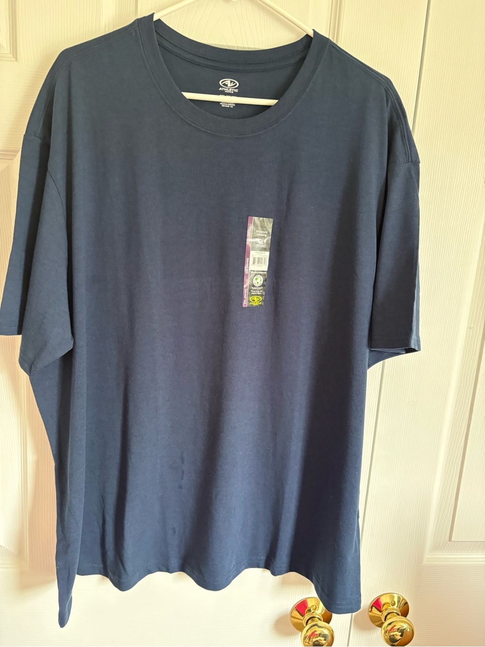 Athletic Works Navy Blue Short-Sleeve Crewneck Tee